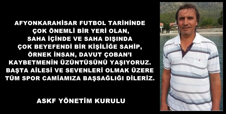 SPOR CAMİAMIZ ÇOK ÖNEMLİ BİR DEĞERİNİ KAYBETTİ.