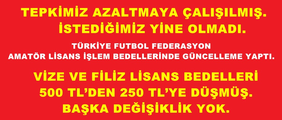 ÇOĞU KULÜBÜMÜZ LİGLERE KATILAMAYACAK.