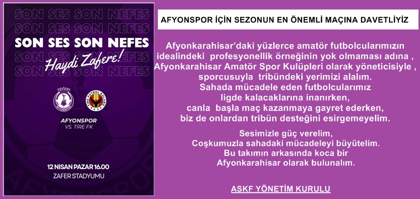 ZAFER STADI  VİB  (A )  TRÜBÜNÜ AMATÖRLERE TAHSİS  EDİLDİ.