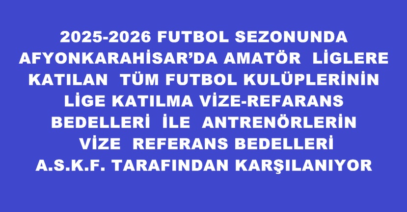 KULÜPLERE DESTEĞİMİZ SÜRECEK